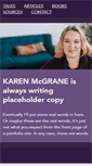 Mobile Screenshot of karenmcgrane.com